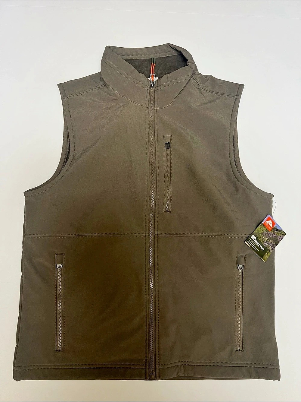 Ozark Trail Men'Small Softshell Vest Brown Size Small